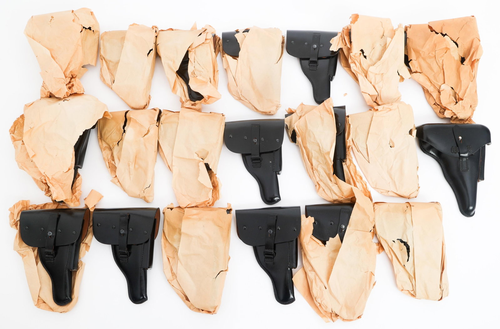 WEST GERMAN LEATHER P.38 & P.08 PISTOL HOLSTERS (1 of 9)