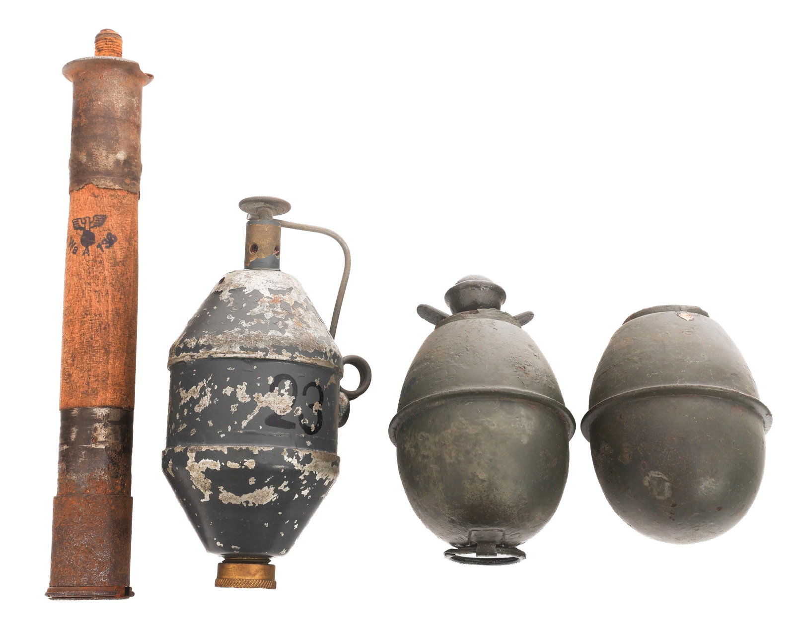 WWII GERMAN & DANISH HAND GRENADES (1 of 15)