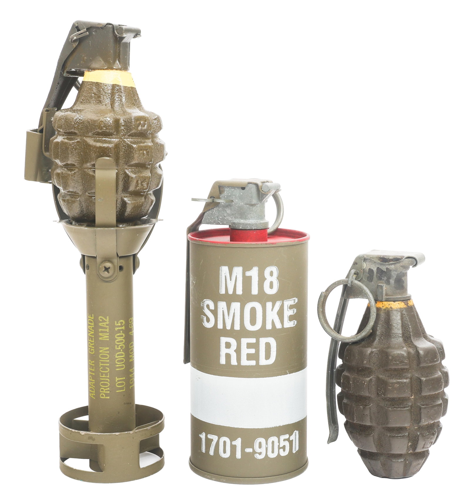 WWII US ARMY SMOKE, MkII & RIFLE GRENADES (1 of 7)