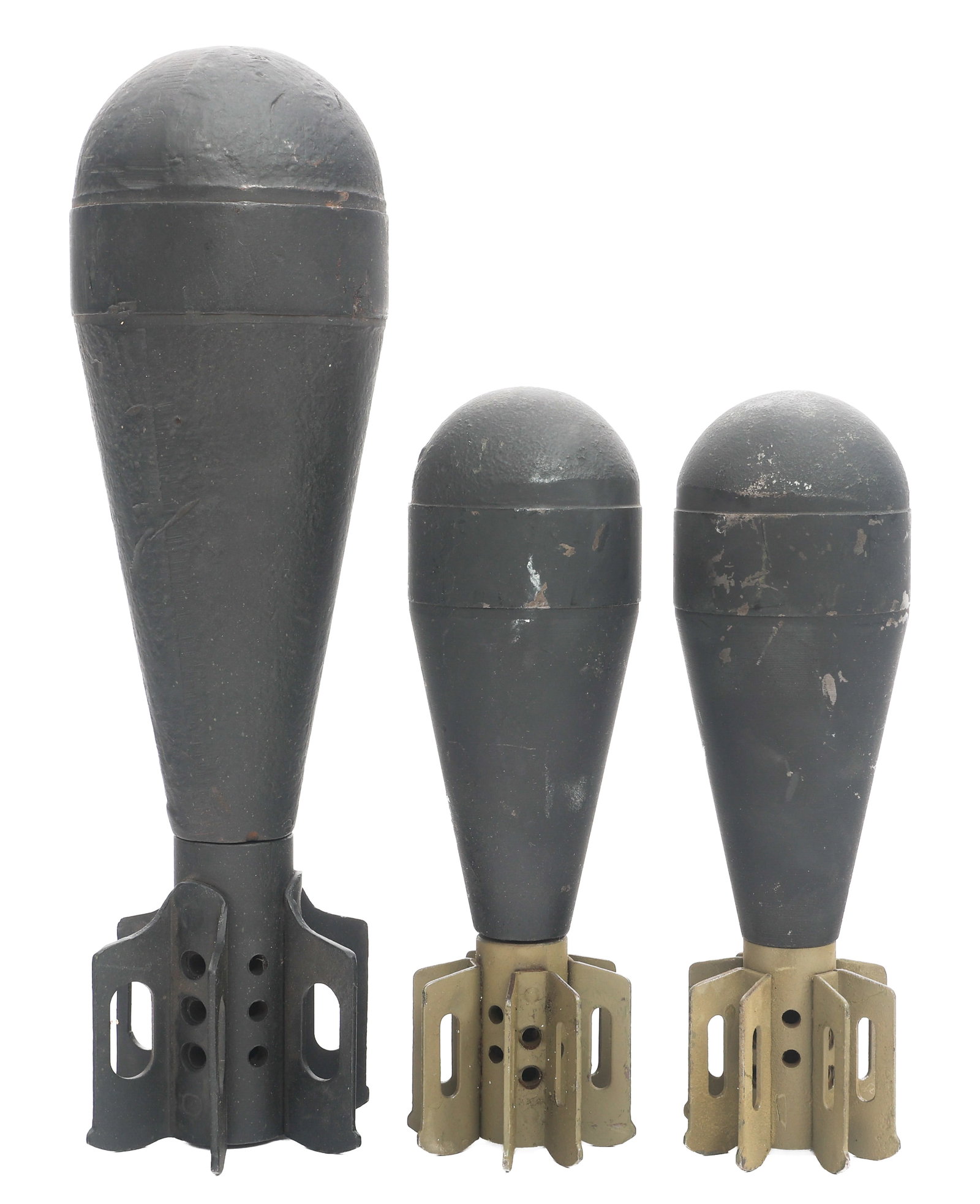 WWII US 60mm & 81mm PRACTICE MORTAR ROUNDS (1 of 11)