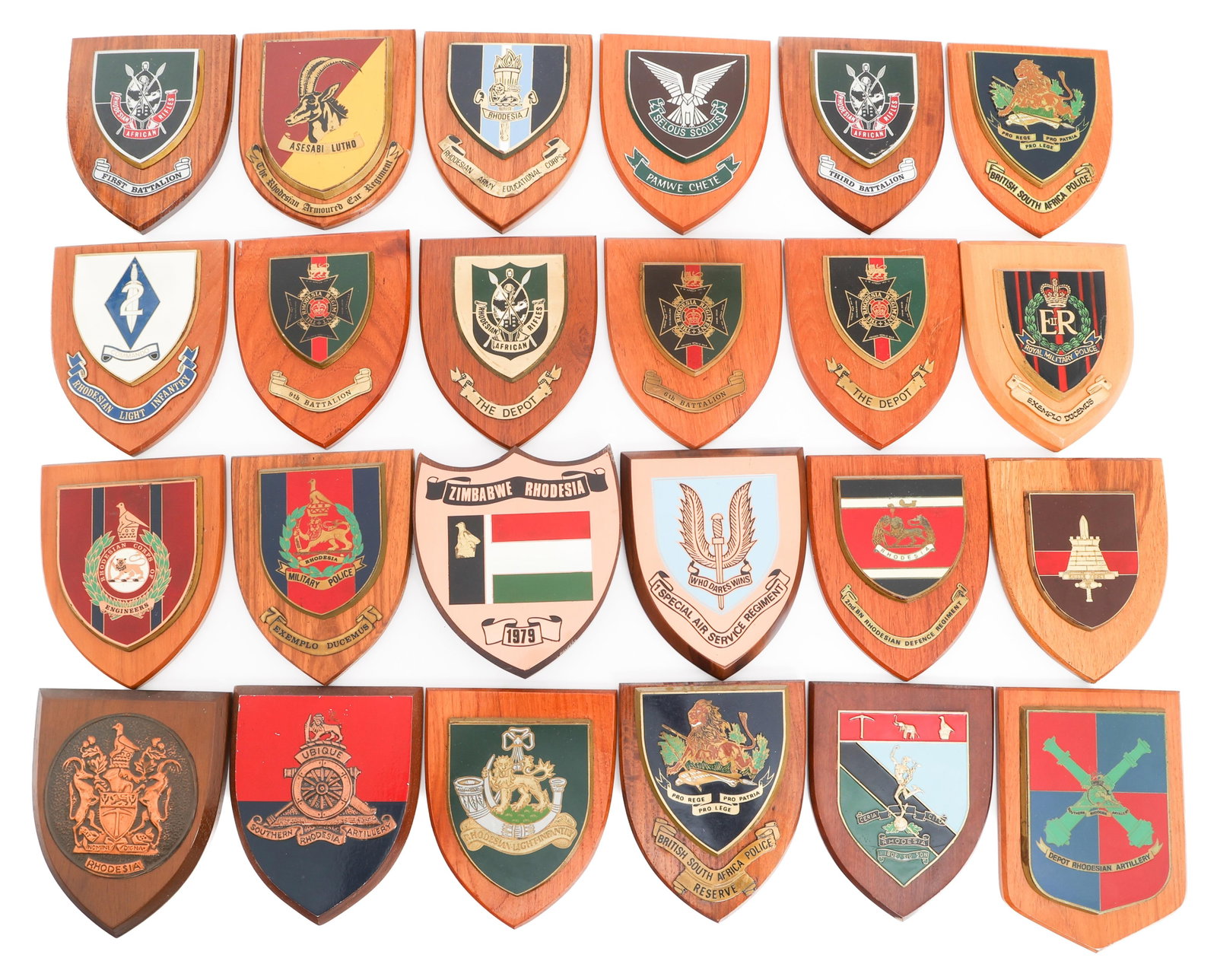 BUSH WAR RHODESIAN UNIT PLAQUES (1 of 17)