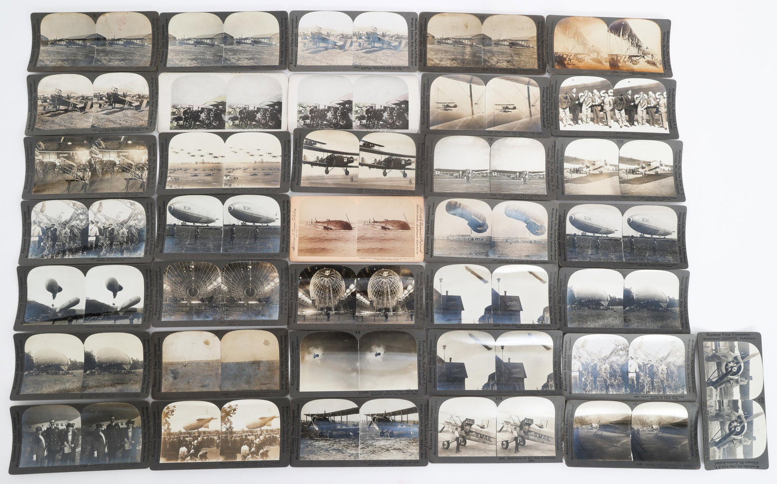 WWI US AND FRENCH AIRCRAFT STEREOVIEW CARDS (1 of 15)