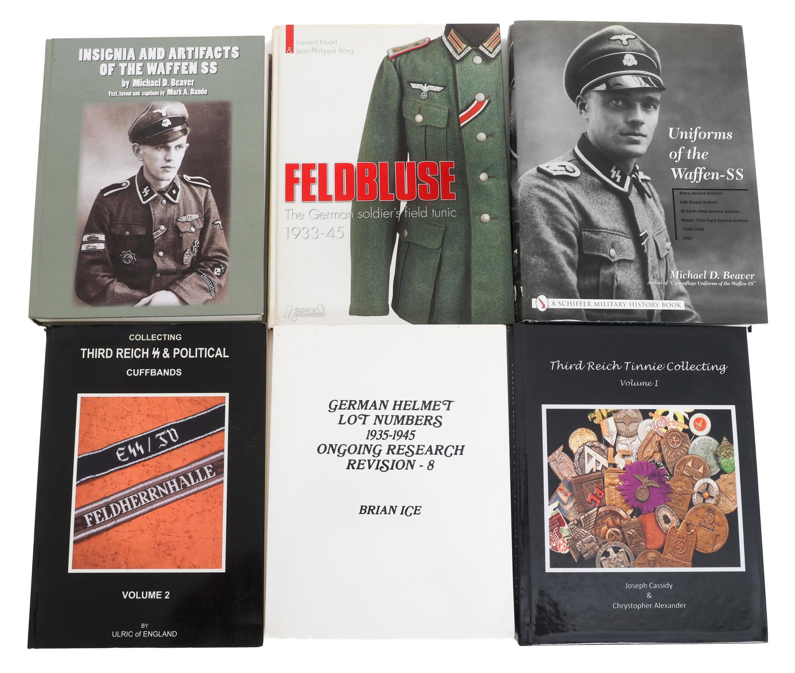 WWII GERMAN HEER & SS REFERENCE BOOKS: WWII GERMAN HEER & SS REFERENCE BOOKS WWII German Heer and SS Reference Books. (1) Insignia and the Artifacts of the Waffen SS. Written by Michael D. Beaver. (1) Uniforms of the Waffen-SS. Written by 