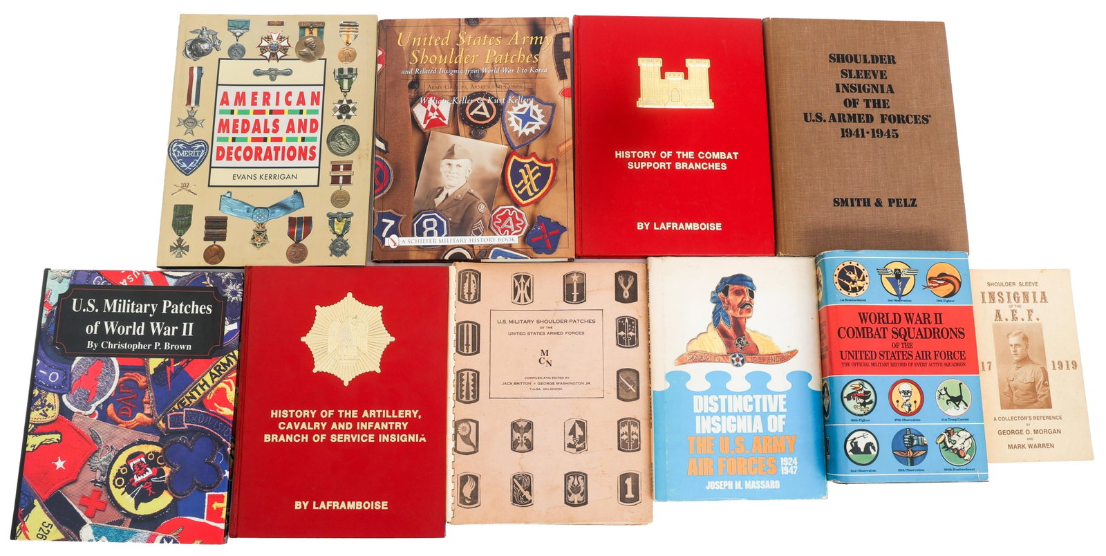 WWI - KOREA US ARMY & AAF INSIGNIA REFERENCE BOOKS (1 of 11)