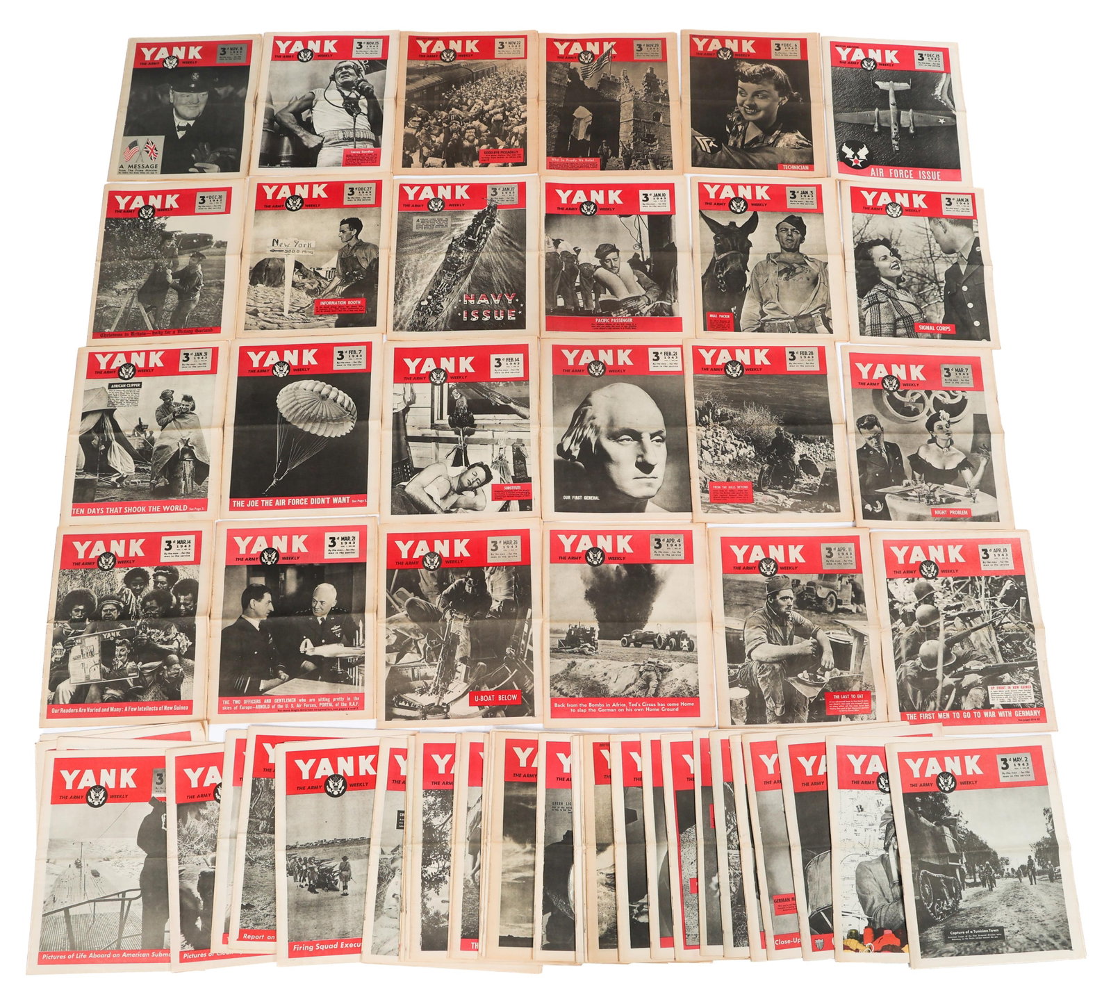 WWII US ARMY YANK MAGAZINES BRITISH EDITION (1 of 11)
