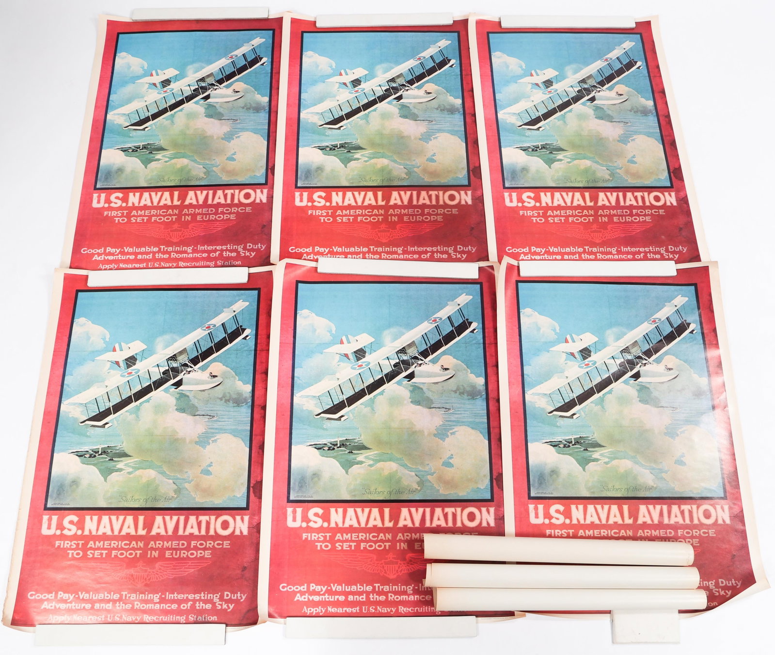 US NAVY FIRST AMERICAN FORCE EUROPE POSTERS (1 of 5)