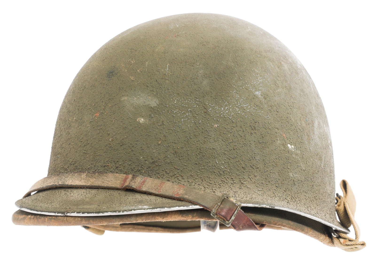 WWII US ARMY M1 HELMET WITH HAWLEY LINER (1 of 12)
