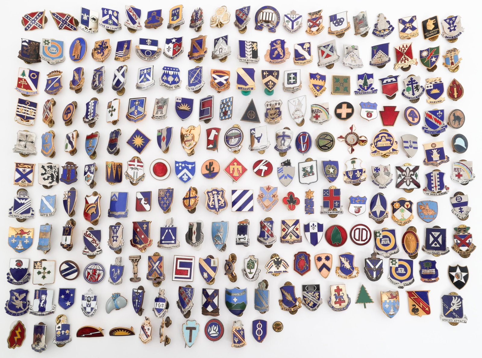 WWII - COLD WAR US ARMED FORCES INFANTRY DUI PINS (1 of 19)