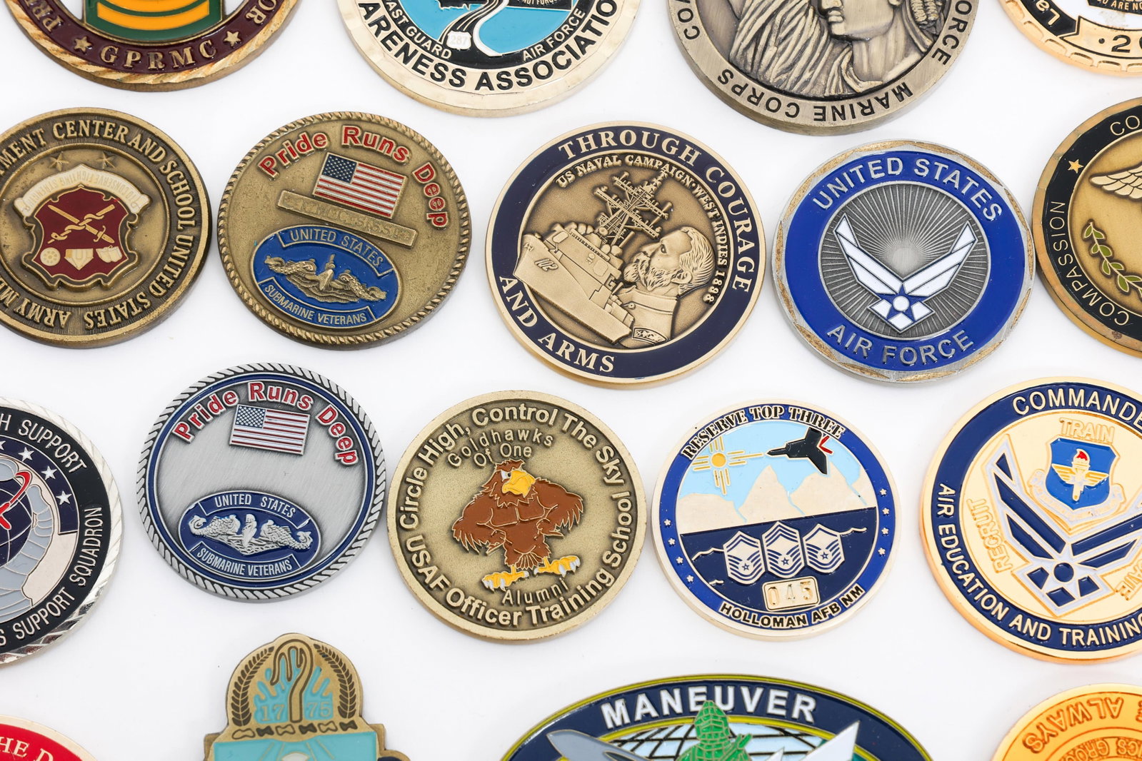 US ARMED FORCES CHALLENGE COINS - 11