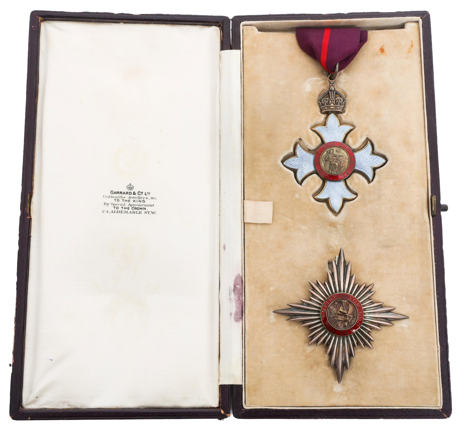 KNIGHT COMMANDER ORDER OF THE BRITISH EMPIRE SET (1 of 10)
