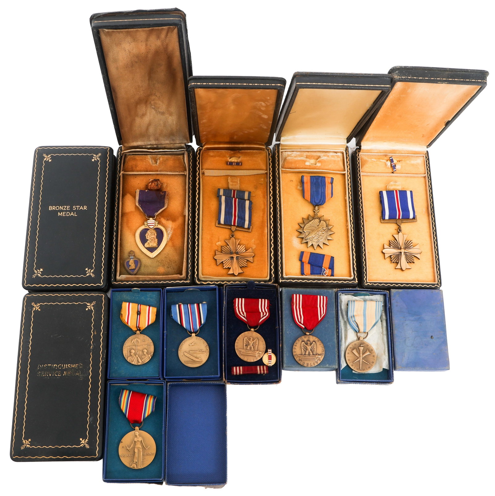 WWII US ARMED FORCES PURPLE HEART & MEDALS (1 of 17)