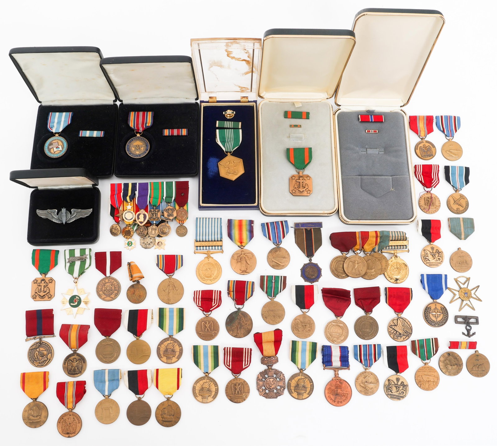 WWII - CURRENT US ARMED FORCES SERVICE MEDALS: WWII - CURRENT US ARMED FORCES SERVICE MEDALS WWII to Current US Armed Forces Medals. Includes WWI Victory, WWII Victory, American Campaign, China Service, Army of Occupation, National Defense, Korea 