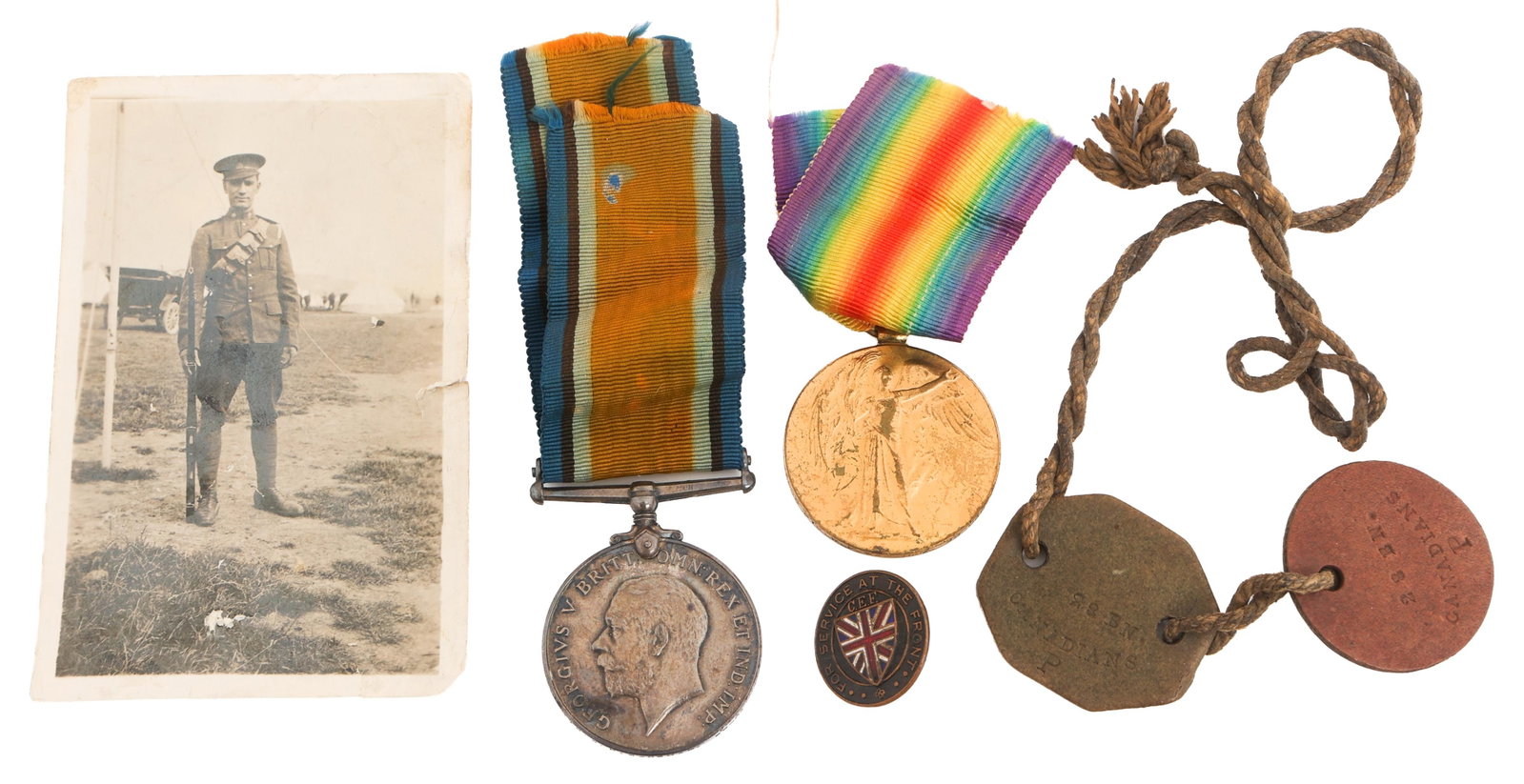 WWI CANADIAN INFANTRY NAMED MEDAL GROUPING (1 of 14)