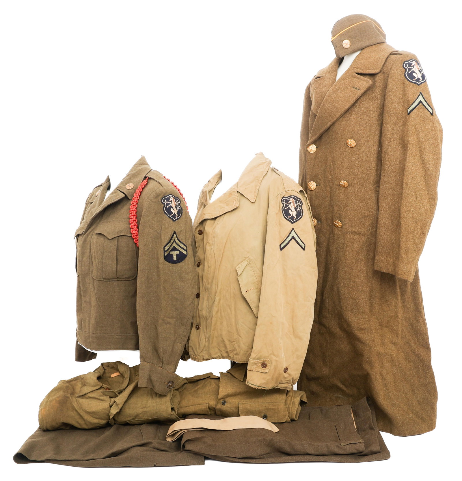 WWII US 3rd ARMY 6th MECH. CAV. UNIFORM GROUPING (1 of 20)