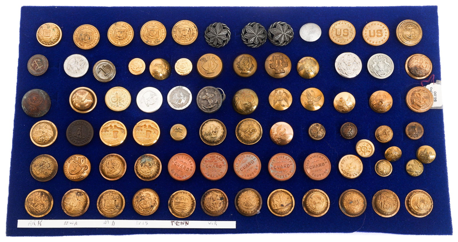 19th C. US & STATE UNIFORM BUTTONS (1 of 14)