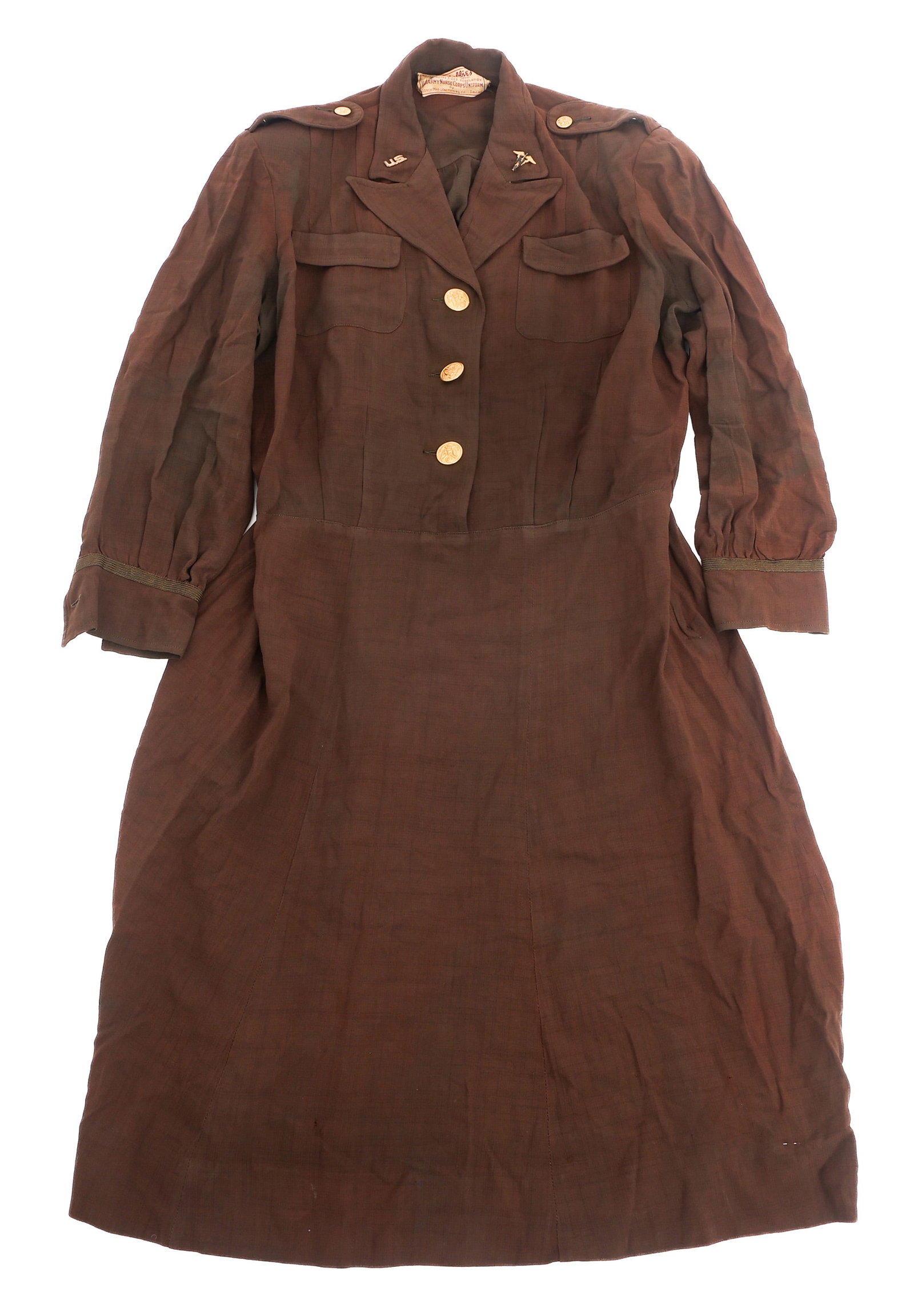 WWII US ARMY NURSE CORPS 1st LIEUTENANT DRESS (1 of 8)