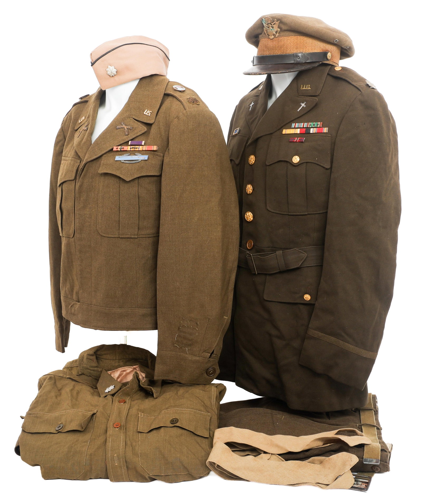 WWII US ARMY INFANTRY & LT COL CHAPLAIN UNIFORMS (1 of 20)