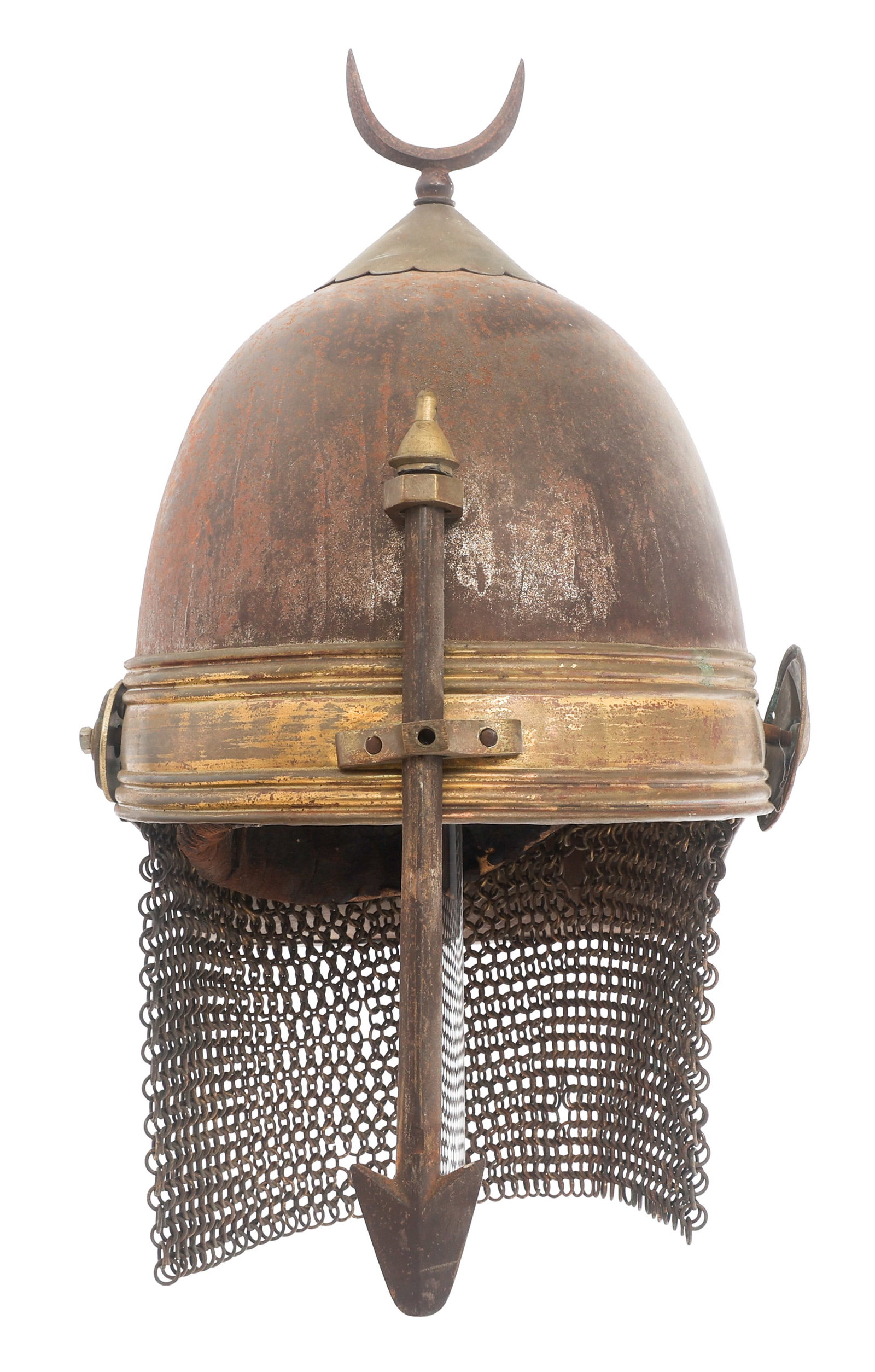 19th C. FRENCH MADE EGYPTIAN KHEDIVES GUARD HELMET (1 of 10)