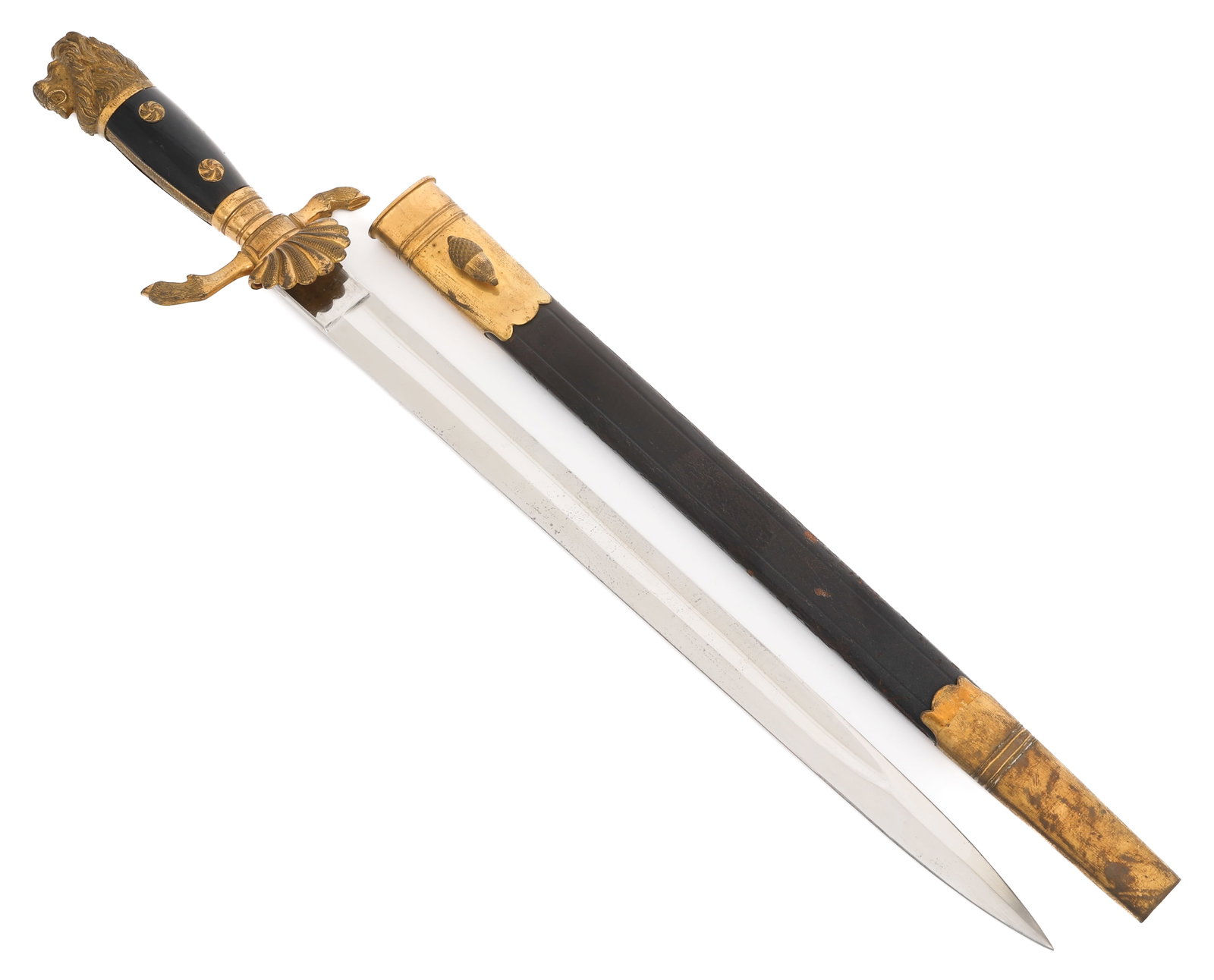 GERMAN LION HEAD HILT HUNTING ASSOCIATION CUTLASS (1 of 17)