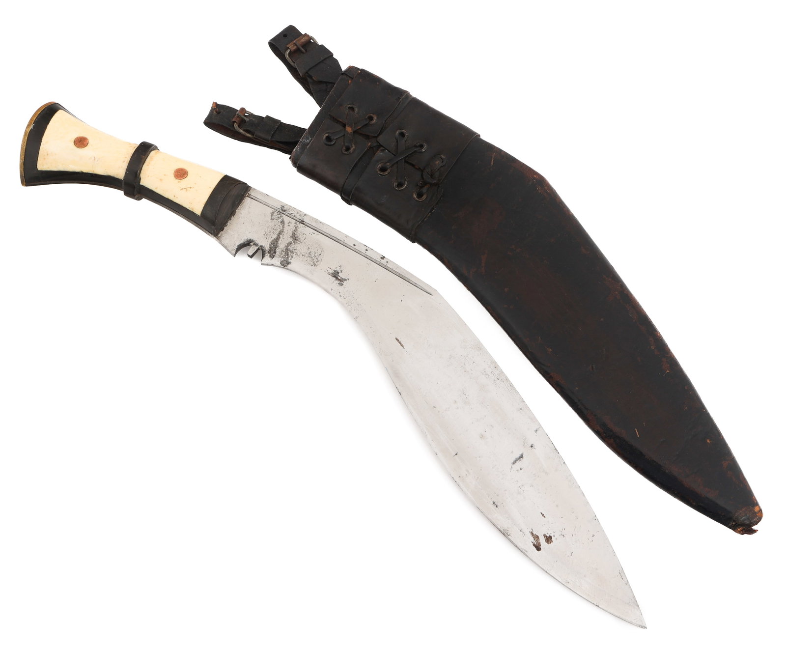 NEPALESE GURKHA KUKRI KNIFE WITH SCABBARD (1 of 16)