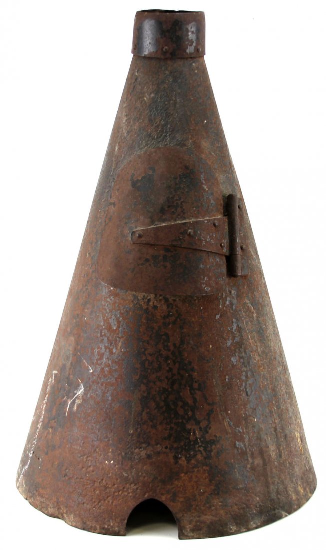 CIVIL WAR SIBLEY TENT STOVE: CIVIL WAR SIBLEY TENT STOVE 29" high and 19" at the base. Country: US