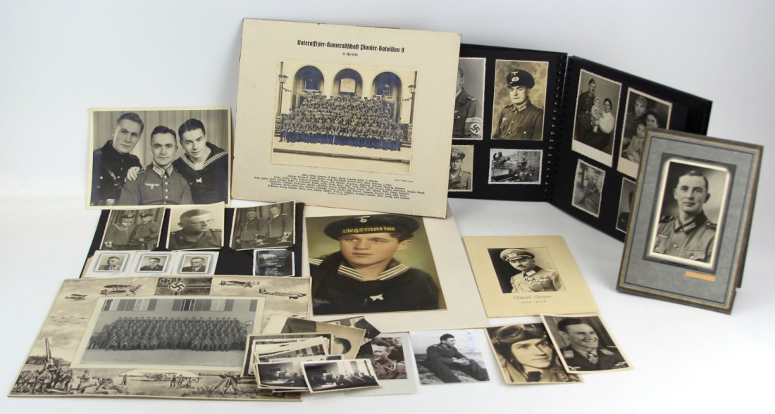 WWII GERMAN PHOTO COLLECTION: WWII GERMAN PHOTO COLLECTION Battalion photos, portraits, paratrooper, and more. Country: Germany