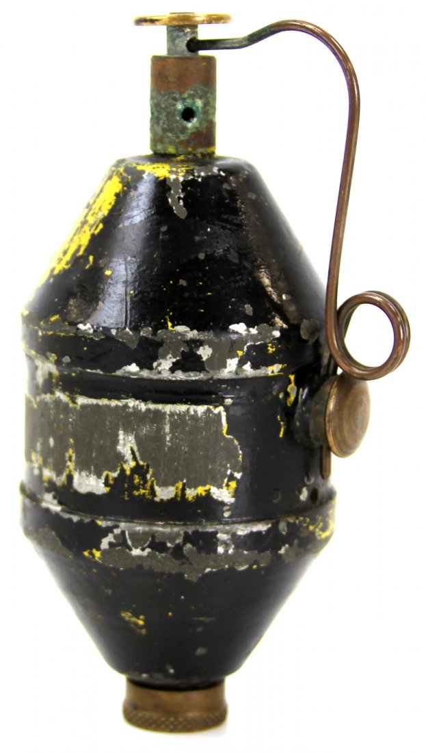 WWII DANISH MADE GERMAN 343D PRACTICE GRENADE: WWII DANISH MADE GERMAN 343D PRACTICE GRENADE Model 1923. Country: Germany Size: 5"