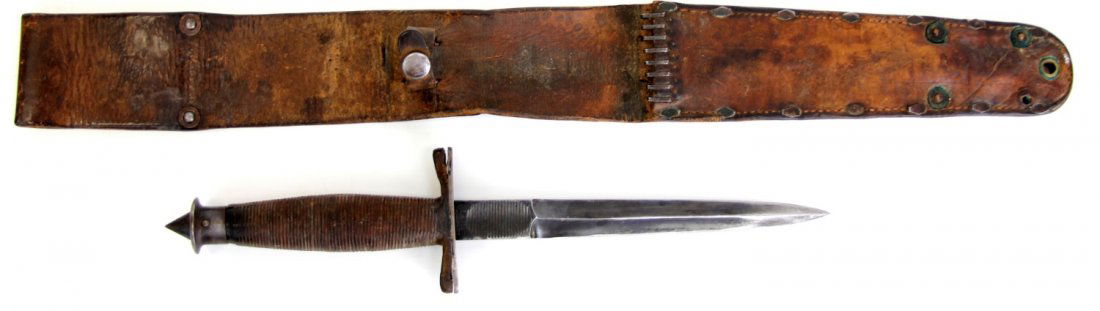 WWII CASE V-42 STILETTO SPECIAL FORCES FIGHTING KNIFE: WWII CASE V-42 STILETTO SPECIAL FORCES FIGHTING KNIFE Type: Dagger. Country: US. Blade Length: 7". Overall Length: 12.25". Numbered 446.From Wikipedia: Case factory records indicate that approximately