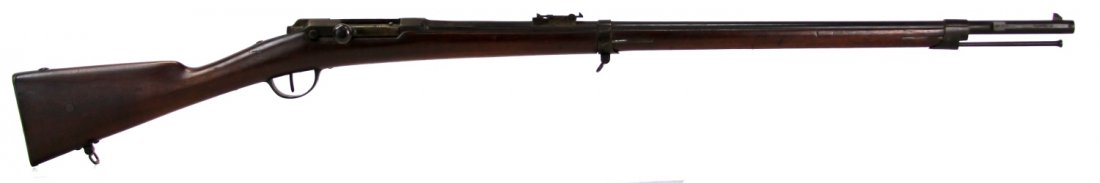 FRENCH MODEL 1873 CHASSEPOT RIFLE BY KYNOCH: FRENCH MODEL 1873 CHASSEPOT RIFLE BY KYNOCH Post Franco-Prussian War conversion of the 1866 Chassepot to metallic cartridge which was contracted to Kynoch in Britain. Marked Kynoch's Patent on left si
