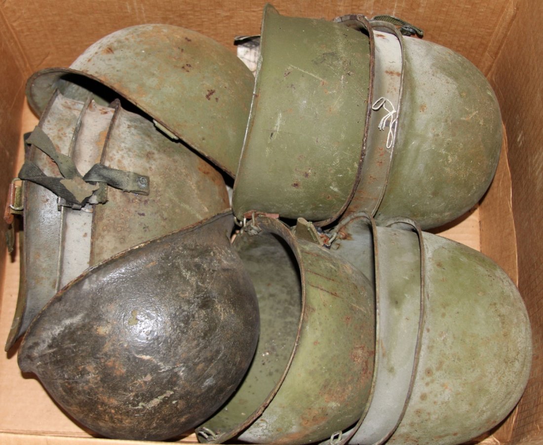 US M-1 HELMET LOT OF 11: US M-1 HELMET LOT OF 11 Country: US