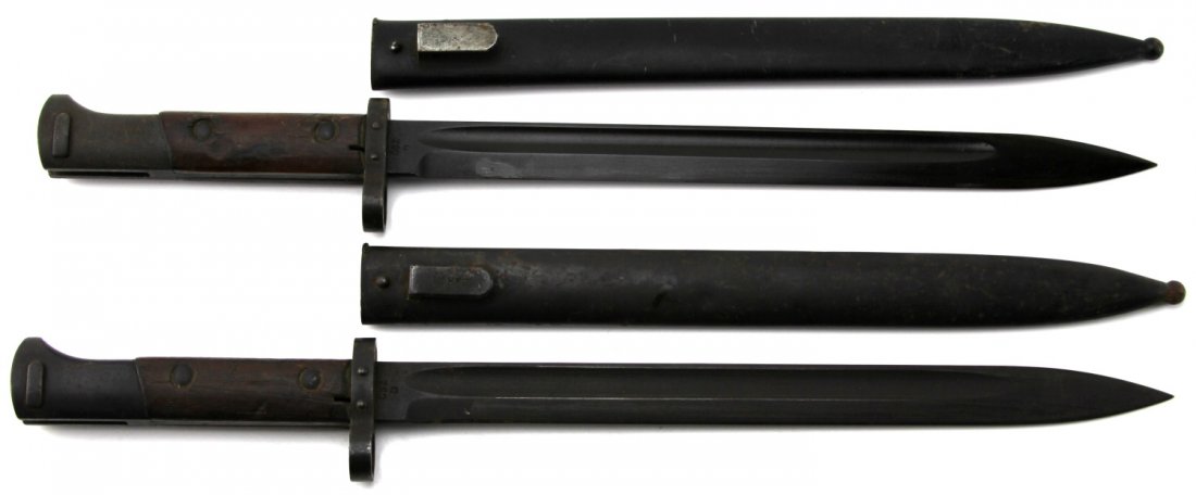 2 CZECHOSLOVAKIAN VZ-23 BAYONETS: 2 CZECHOSLOVAKIAN VZ-23 BAYONETS Two Czechoslovakian VZ-23 bayonets with scabbards. For use with the VZ–98/22 Mauser rifles. Marked "CSZ" over "D" on ricasso. Type: Bayonet Country: Czechoslovakia