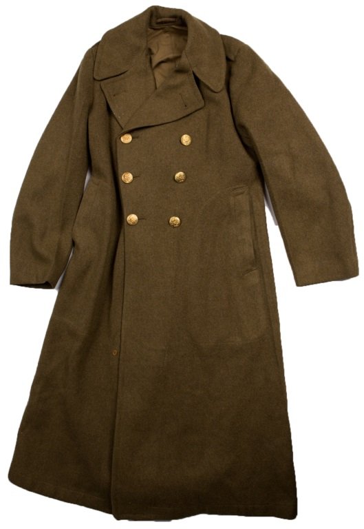 WWII US ARMY WOOL TRENCH COAT