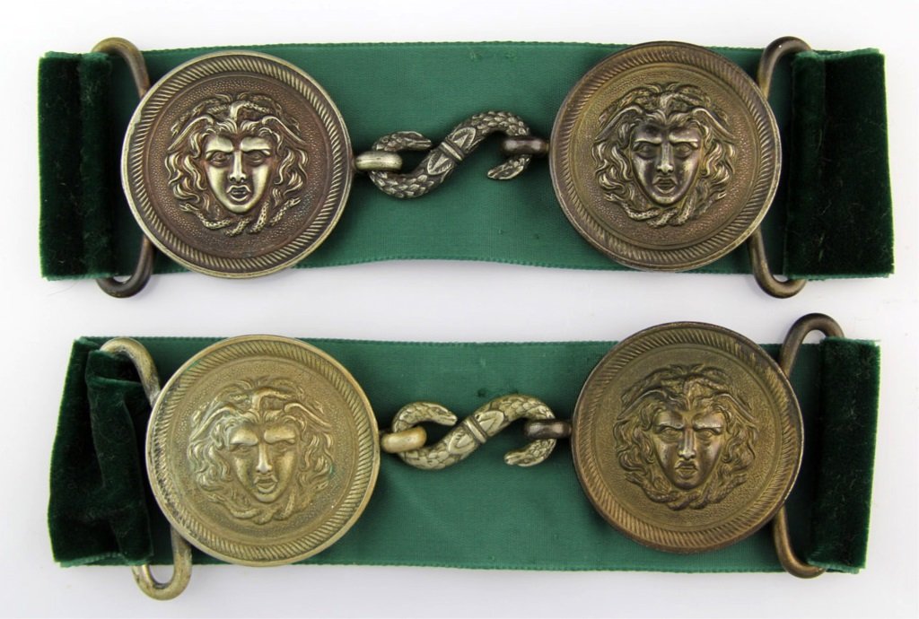 2 FRENCH M1896 CAVALRY OFFICER SWORD BELT BUCKLES: 2 FRENCH M1896 CAVALRY OFFICER SWORD BELT BUCKLES Era / Conflict: WWI Country: France