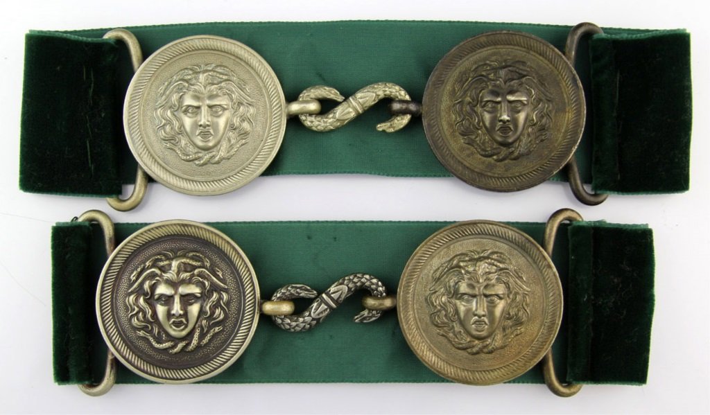 2 FRENCH M1896 CAVALRY OFFICER SWORD BELT BUCKLES: 2 FRENCH M1896 CAVALRY OFFICER SWORD BELT BUCKLES Era / Conflict: WWI Country: France