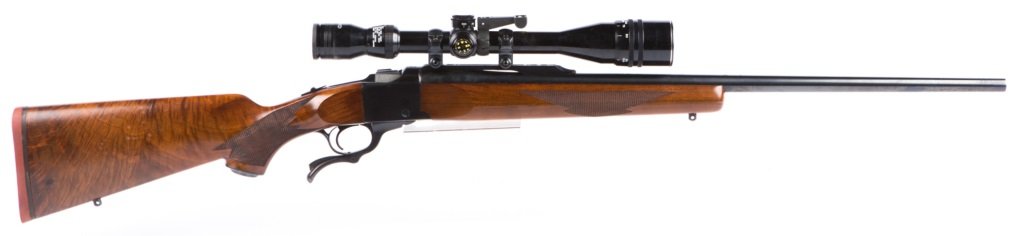 1976 RUGER No. 1 RIFLE 30-06 SPRG: 1976 RUGER No. 1 RIFLE 30-06 SPRG Tasco scope Caliber / Gauge: 30-06 Barrel Length: 26" Serial Number: 130-30358 Provenance: Lifelong Firearm Collection of Floyd Coleman (1914 â€“ 2015), a vetera