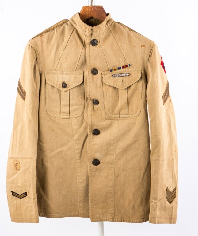 WWI USMC 5th MARINE BRIGADE SUMMER JACKET: WWI USMC 5th MARINE BRIGADE SUMMER JACKET