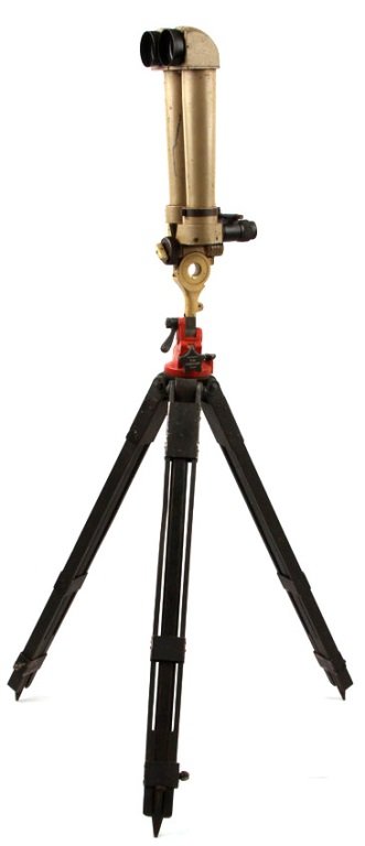 WWII GERMAN TRENCH ARTILLERY PERISCOPE BINOCULARS: WWII GERMAN TRENCH ARTILLERY PERISCOPE BINOCULARS Srb & Stys Fabrik Praziser Messinstrumente, Prague, Czech