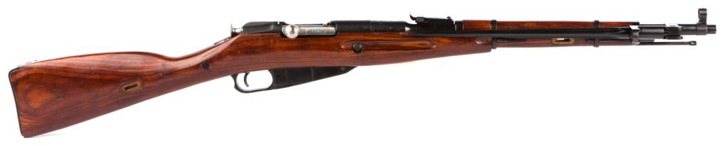 SOVIET M44 NAGANT CARBINE IZHEVSK ARSENAL: SOVIET M44 NAGANT CARBINE IZHEVSK ARSENAL Soviet M44 Carbine, dated 1945, with Izhevsk Arsenal mark. Tennessee Gun Import marked. Matching numbers on receiver, magazine base, and bolt. Caliber / Gauge