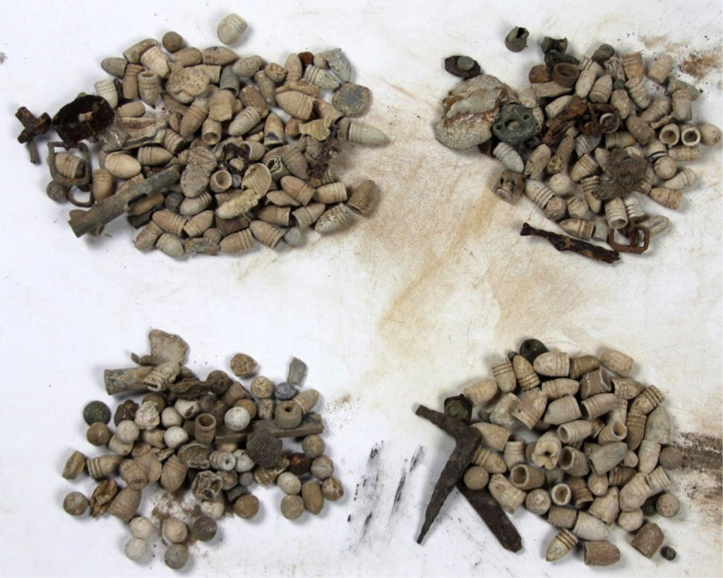 19 LBS CIVIL WAR BULLETS & OTHER FINDS: 19 LBS CIVIL WAR BULLETS & OTHER FINDS Topotomy, Rudes Hill, Port Republic, and Piedmont VA. Provenance: Collection of lifelong relic hunter, Wilbur C. Bedall. Born in 1929 and raised until about the