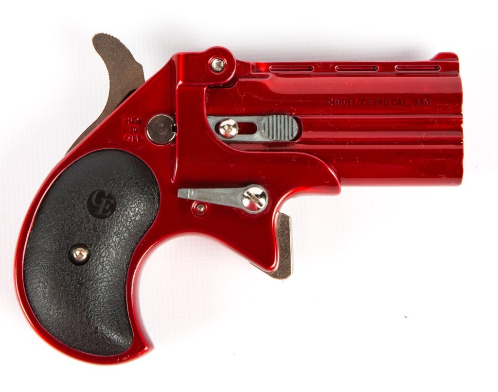 COBRA CB380 O/U DERRINGER PISTOL: COBRA CB380 O/U DERRINGER PISTOL Cobra CB380 over/under derringer pistol in .380 ACP Caliber / Gauge: .380 ACP Serial Number: CT056203