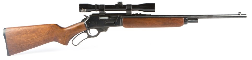 MARLIN MODEL 36G .30-30 LEVER ACTION RIFLE: MARLIN MODEL 36G .30-30 LEVER ACTION RIFLE Marlin Model 36G lever action rifle in .30-30 Win. JM marked on barrel. Monoscope optic with Weaver rings. Caliber / Gauge: 30-30 Barrel Length: 20" Serial N