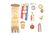 G.A.R. CIVIL WAR RIBBON AND MEDAL LOT OF 10