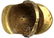 FRENCH FIREFIGHTER BRASS HELMET - 5