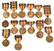 WWI US AND BRITISH VICTORY MEDAL LOT OF 14