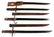 WWII JAPANESE ARISAKA BAYONET LOT OF 3