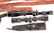 FLARE PISTOL RIFLE SCOPE AND SLING LOT - 2