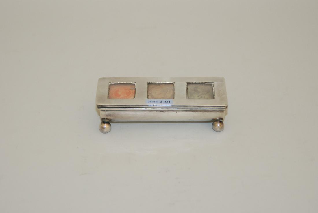 Briefmarkendose Birmingham, 1899. Silber. Meistermarke (1 of 1)