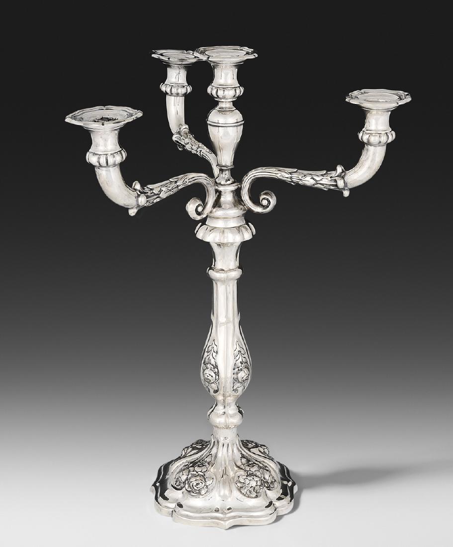Girandole Wien, 1861, Silber. Meistermarke TD, wohl (1 of 9)