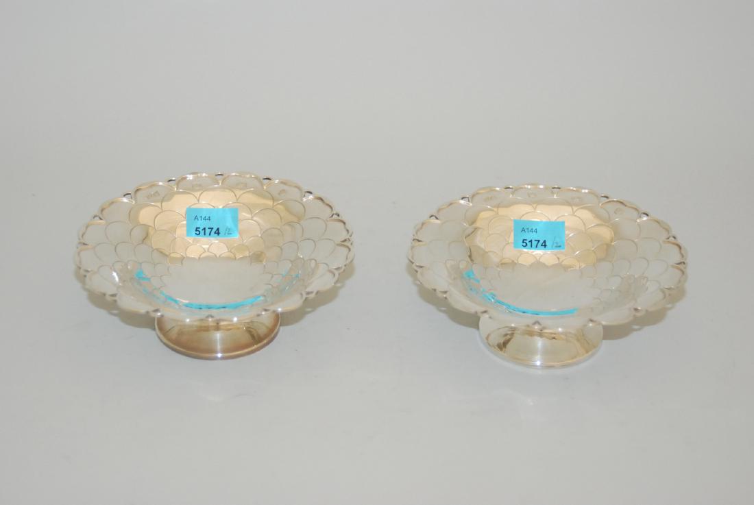 1 Paar kleine Schalen Sheffield, 1957. Silber. Marke (1 of 1)