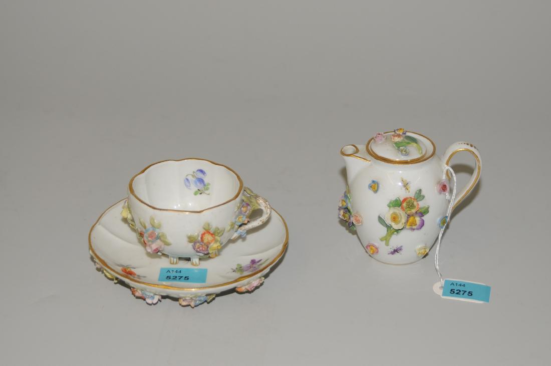 Lot: Tasse mit Untertasse und Känchen Meissen, Ende (1 of 1)